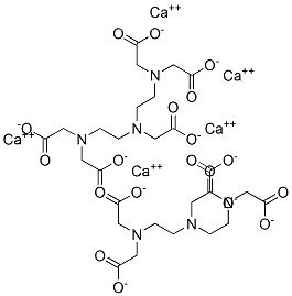 calcium N,N-bis[2-[bis(carboxymethyl)amino]ethyl]glycinate (1:1) Structure