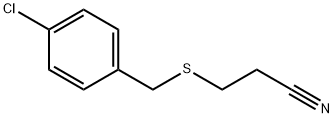 3-[(4-CHLOROBENZYL)THIO]PROPANENITRILE Structure