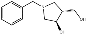 (3r,4r)-1-benzyl-4-hydroxy-3-pyrrolidinemethanol Structure