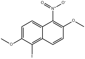 1-Iodo-2,6-dimethoxy-5-nitronaphthalene Structure