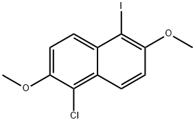 1-Chloro-5-iodo-2,6-dimethoxynaphthalene Structure
