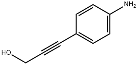 2-Propyn-1-ol, 3-(4-aminophenyl)- (9CI) 구조식 이미지