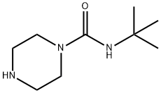 1-피페라진카르복사미드,N-(1,1-디메틸에틸)-(9CI) 구조식 이미지