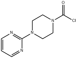 4-피리미딘-2-YL-피페라진-1-카보닐염화물 구조식 이미지