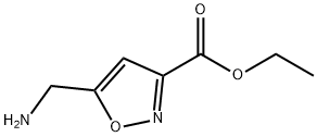 3-이속사졸카르복실산,5-(아미노메틸)-,에틸에스테르(9CI) 구조식 이미지