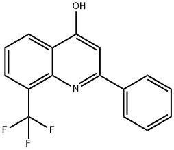 4-하이드록시-2-페닐-8-트리플루오로메틸퀴놀린 구조식 이미지