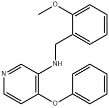 3-(2-메톡시벤질아미노)-4-페닐메톡시-피리딘 구조식 이미지