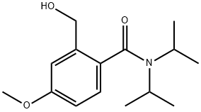 N,N-디이소프로필-2-히드록시메틸-4-메톡시벤자미드 구조식 이미지