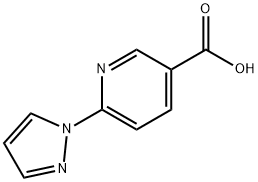 6-(1H-Pyrazol-1-yl)nicotinic acid 구조식 이미지