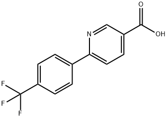6-(4-트리플루오로메틸페닐)-니코틴산 구조식 이미지