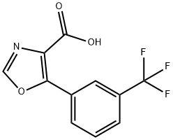 5-(3-TRIFLUOROMETHYLPHENYL)-OXAZOLE-4-CARBOXYLIC ACID Structure
