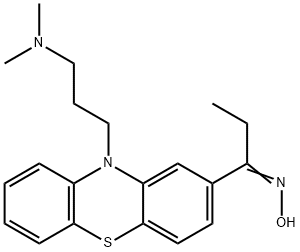 1-[10-[3-(Dimethylamino)propyl]-10H-phenothiazin-2-yl]-1-propanone oxime 구조식 이미지