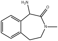 1-aMino-3-Methyl-4,5-dihydro-1H-benzo[d]azepin-2(3H)-one 구조식 이미지