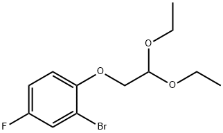 2-브로모-1-(2,2-디에톡시에톡시)-4-플루오로벤젠 구조식 이미지