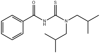 N'-BENZOYL-N,N-DIISOBUTYLTHIOUREA Structure