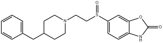 6-{[2-(4-BENZYLPIPERIDIN-1-YL)ETHYL]SULFINYL}-1,3-BENZOXAZOL-2(3H)-ONE 구조식 이미지