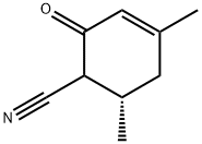 3-사이클로헥센-1-카르보니트릴,4,6-디메틸-2-옥소-,(6S)-(9CI) 구조식 이미지