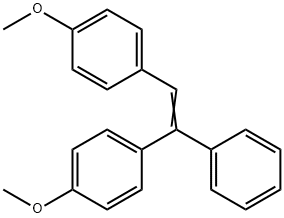 1,1'-(1-Phenyl-1,2-ethenediyl)bis(4-methoxybenzene) Structure