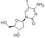 디옥시시티딘,[5-3H] 구조식 이미지