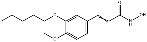 3-[4-메톡시-3-(펜틸옥시)페닐]-2-프로펜하이드록시믹산 구조식 이미지