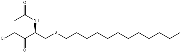 AC-CYS(DODECYL)-CHLOROMETHYLKETONE Structure