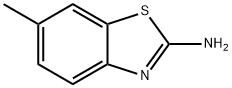 2-아미노-6-메틸벤조티아졸 구조식 이미지