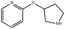 2-(피롤리딘-3-일록시)-피리딘 구조식 이미지