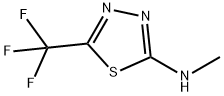 2-(메틸아미노)-5-(트리플루오로메틸)-1,3,4-티아디아졸 구조식 이미지