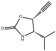 2-Oxazolidinone,5-ethynyl-4-(1-methylethyl)-,(4S,5R)-(9CI) Structure