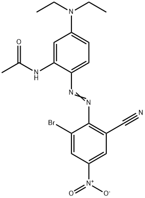 N-[2-[(2-bromo-6-cyano-4-nitrophenyl)azo]-5-(diethylamino)phenyl]acetamide  Structure