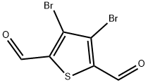 3,4-Dibromothiophene-2,5-dicarboxaldehyde 구조식 이미지
