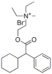 [2-[(시클로헥실페닐아세틸)옥시]에틸]디에틸메틸암모늄브로마이드 구조식 이미지