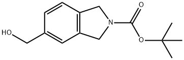 N-BOC-5-(하이드록시메틸)-이소인돌린 구조식 이미지