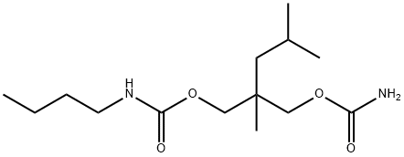 N-Butylcarbamic acid 2-(carbamoyloxymethyl)-2,4-dimethylpentyl ester Structure