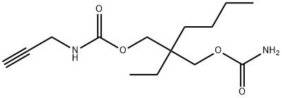 N-(2-Propynyl)carbamic acid 2-(carbamoyloxymethyl)-2-ethylhexyl ester Structure