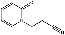 3-(2-옥소피리딘-1-일)프로판니트릴 구조식 이미지