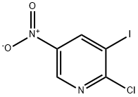 2-클로로-3-요오도-5-니트로피리딘 구조식 이미지