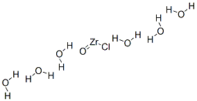지르코늄옥시클로라이드,육수화물 구조식 이미지