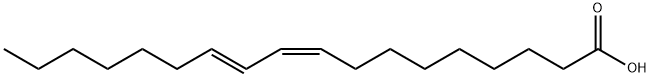 9(Z),11(E)-OCTADECADIENOIC ACID 구조식 이미지