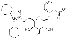 2-NITROPHENYL-BETA-D-GALACTOPYRANOSIDE-6-PHOSPHATE DICYCLOHEXYL 구조식 이미지