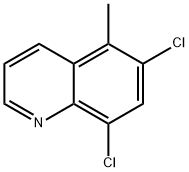 6,8-디클로로-5-메틸퀴놀린 구조식 이미지
