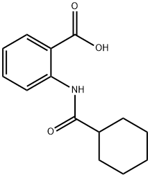 2-(cyclohexanecarboxamido)benzoic acid 구조식 이미지