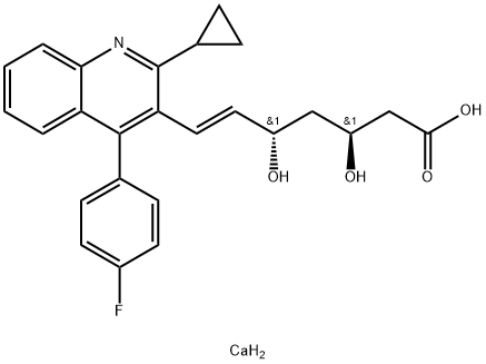 254452-92-1 (3S,5S,6E)-7-[2-Cyclopropyl-4-(4-fluorophenyl)-3-quinolinyl]-3,5-dihydroxy-6-heptenoic Acid CalciuM Salt