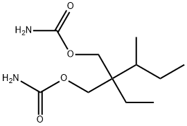 디카르밤산2-sec-부틸-2-에틸트리메틸렌에스테르 구조식 이미지