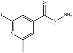 4-피리딘카르복실산,2-요오도-6-메틸-,히드라지드(9CI) 구조식 이미지