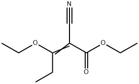 에틸2-시아노-3-에톡시-2-펜테노에이트 구조식 이미지