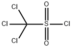 Trichloromethanesulfonyl chloride 구조식 이미지