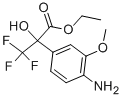 ETHYL 2-(4-AMINO-3-METHOXYPHENYL)-3,3,3-TRIFLUORO-2-HYDROXYPROPANOATE 구조식 이미지