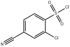 2-CHLORO-4-CYANOBENZENESULFONYL CHLORIDE Structure