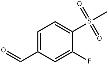 2-Fluoro-4-formyl-1-(methylsulphonyl)benzene Structure